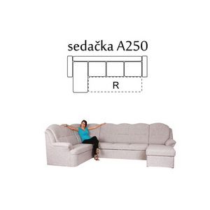 Rohová sedací souprava BONDY - A250