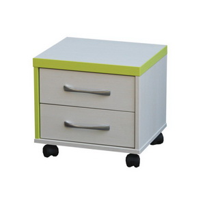 Kontejner na kole�k�ch, dv� z�suvky - C052 - lamino