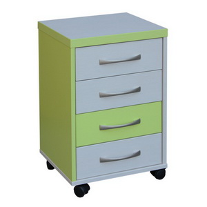 Kontejner na kole�k�ch, �ty�i z�suvky - C054 - lamino