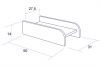 Podstavec pod PC - varianty - BR-c55 - rozm�ry