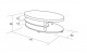 Konferen�n� stolek - rozm�ry - BR-K123