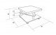 Konferen�n� stolek - rozm�ry - BR-K208