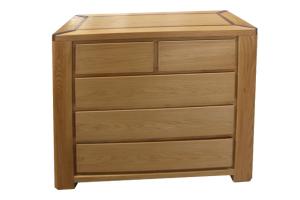 komoda z�suvkov� BR-L002 - lakovan� dubov� masiv
