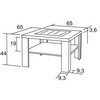 Konferenční stolek - ROZMĚRY - K114