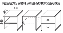 d�tsk� pokoj - Domino - sk��n� a komody s hloubkou 30,6 cm