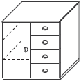 d�tsk� pokoj - Domino - sk��n� a komody s hloubkou 45,6 cm