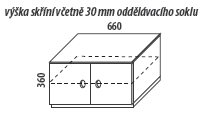 d�tsk� pokoj - Domino - sk��n� a komody s hloubkou 45,6 cm