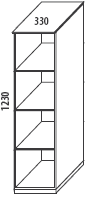 d�tsk� pokoj - Domino - sk��n� a komody s hloubkou 45,6 cm