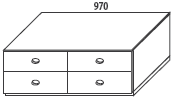 d�tsk� pokoj - Domino - sk��n� a komody s hloubkou 57,6 cm