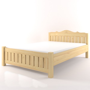 Stylová manželská postel CASTELLO - borovicový masiv