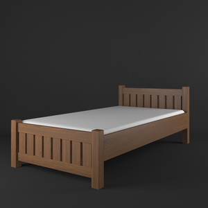 Stylová postel - jednolůžko PROVENCE - borovicový masiv