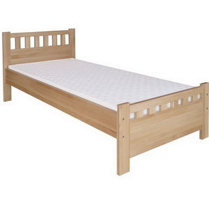 Buková postel - jednolůžko Tom - bukový masiv