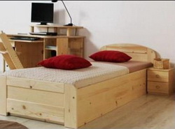 postele - masiv - postele Mark 4 s bo�n�m v�klopem DO127