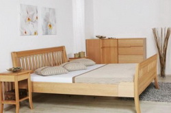 man�elsk� postel - masiv - Verona z dubu, buku a smrku DO182
