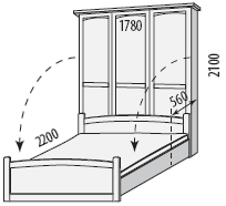 postel - masiv - Sklopn� postel