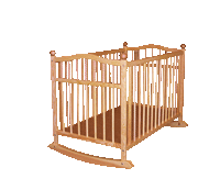 Dětský pokoj - kolíbka - postel - materiál borovicový masiv