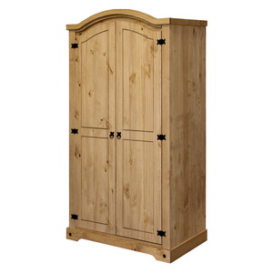 2 dveřová šatní skříň - CORONA 162830 - Borovice - vosk
