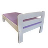Jednolůžko - dřevěná postel z borovice 8895 - Bílý lak