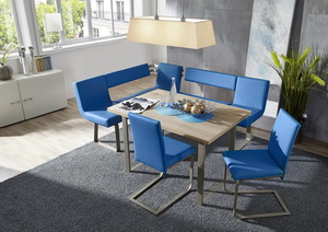 Rohová sestava COLOUR LIVING - CHICAGO - lavice + stůl + 2 židle