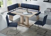 Rohová sestava DUO - lavice + stůl + 2 židle