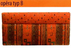 Rohové lavice - Typ čalounění B - výška lavice 84cm